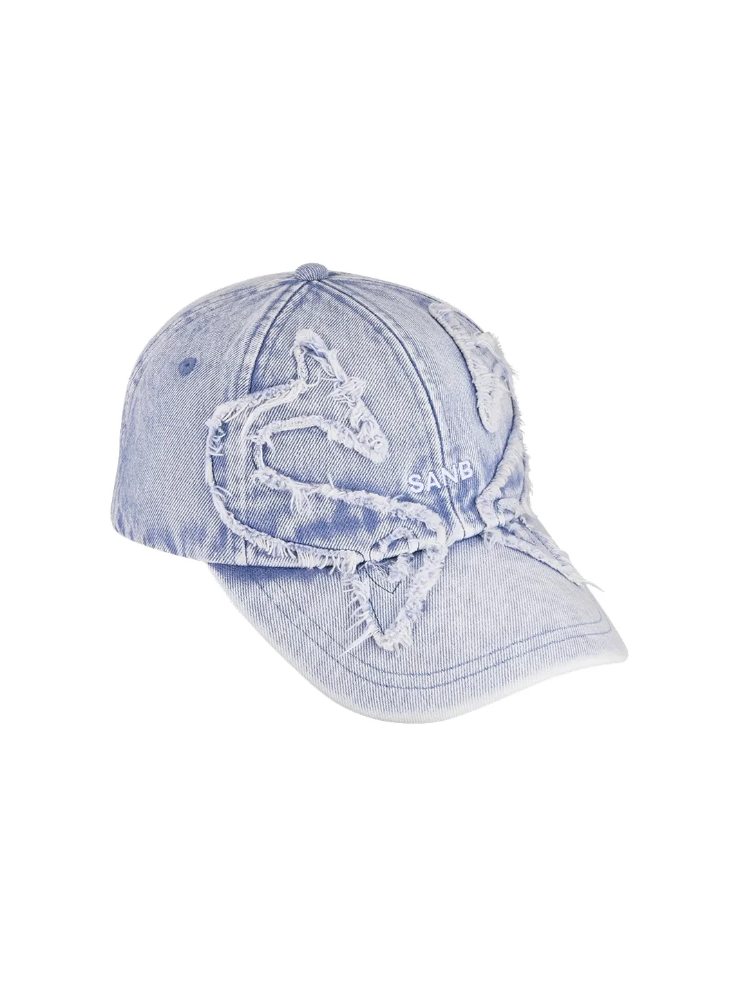 SANB | Distressed Washed Blue Butterfly Baseball Cap