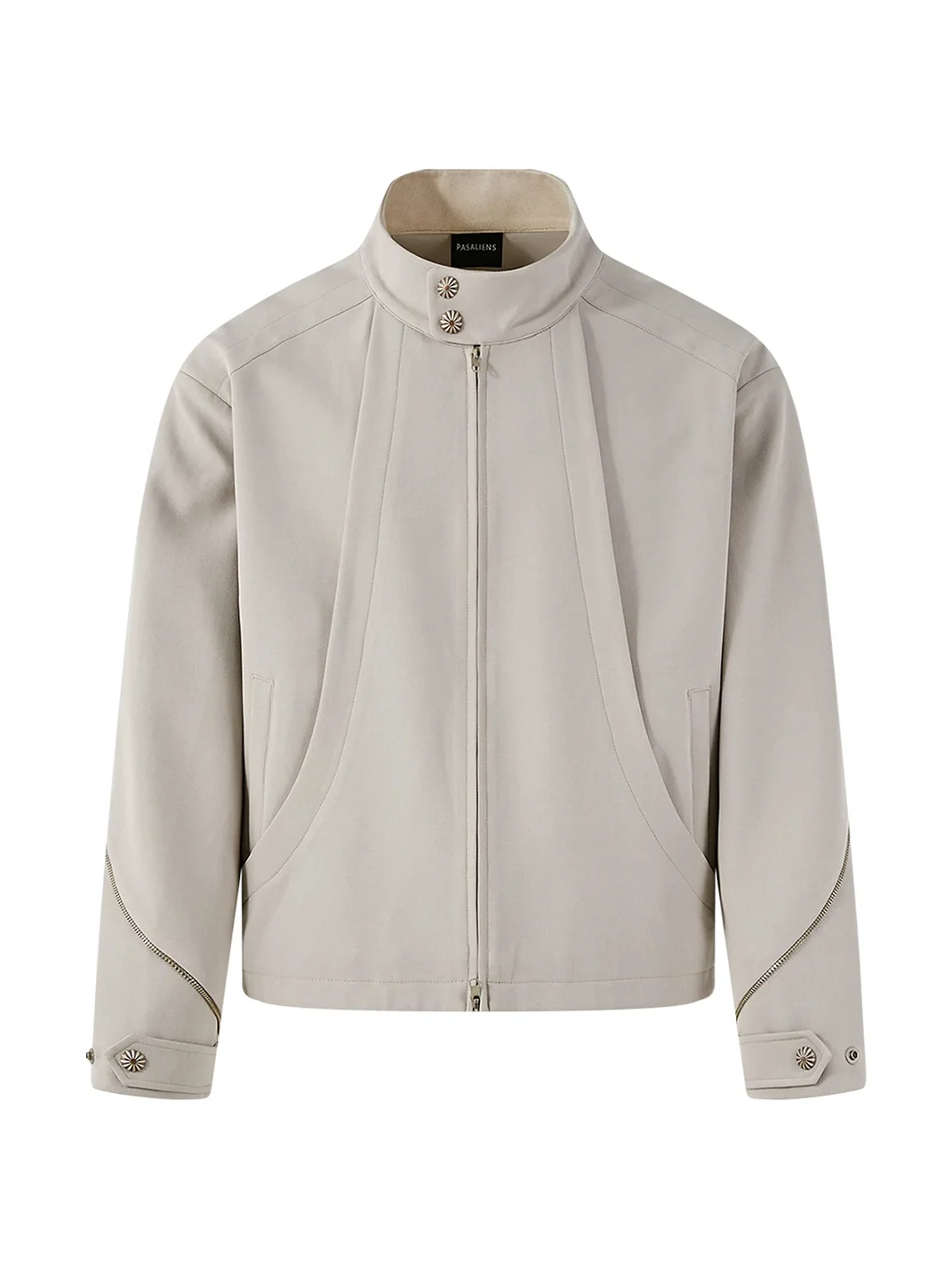PasET | Men's Relaxed Cropped Stand-Collar Harrington Jacket
