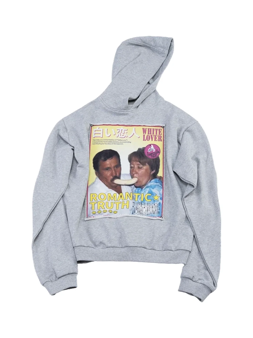 4AMSTUDIO | Unisex Gray Graphic Pullover Hoodie