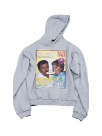 4AMSTUDIO | Unisex Gray Graphic Pullover Hoodie