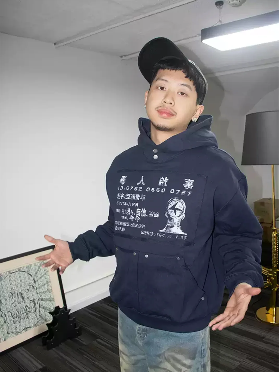 4AMSTUDIO | Patchwork Hooded Sweatshirt