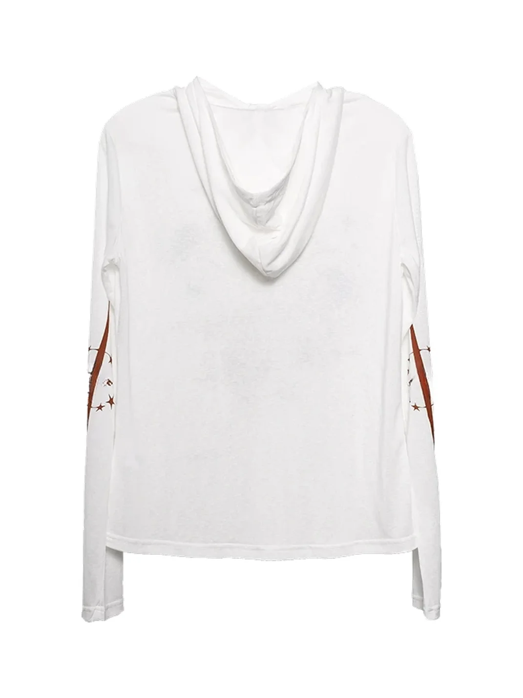 PasET | Hooded Slim Fit Printed Long Sleeve T-Shirt