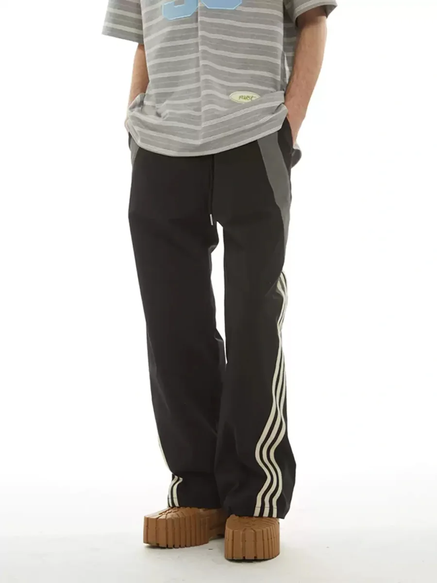 PasET | Loose Straight-Leg Striped Quick-Dry Pants - 2