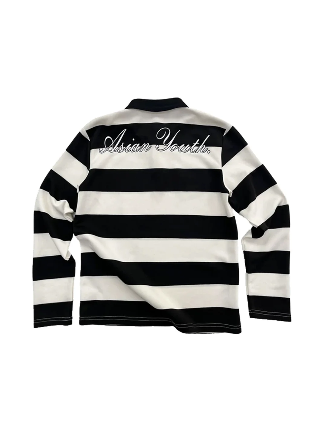 4AMSTUDIO | Striped Printed Polo Shirt