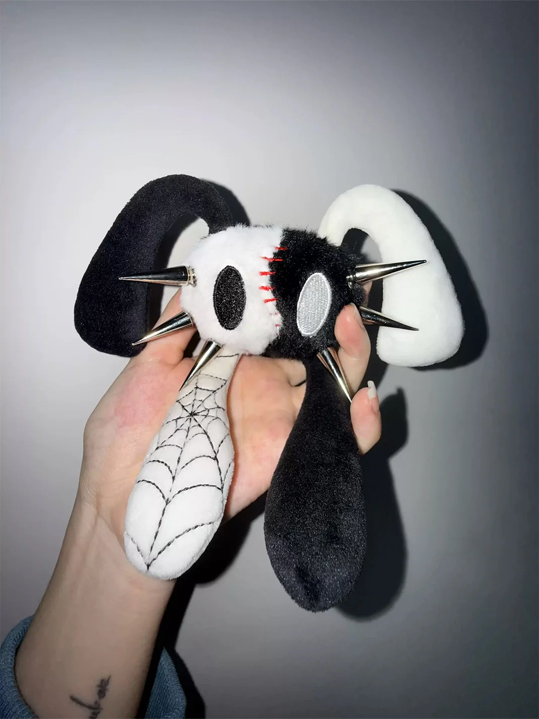 Antiphase | Four-Eared Skull Rabbit Plush Keychain
