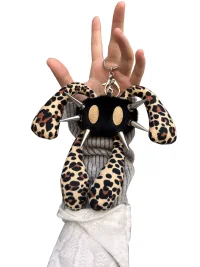 Antiphase | Four-Eared Leopard Print Rabbit Doll Keychain