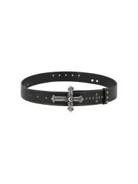 Cest Nous | Vintage Carved Cross Buckle Studded Women's Belt