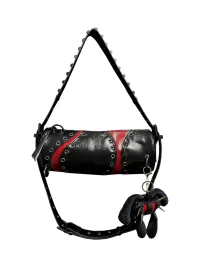 Antiphase | Studded Colorblock Cylinder Shoulder Bag With Adjustable Strap