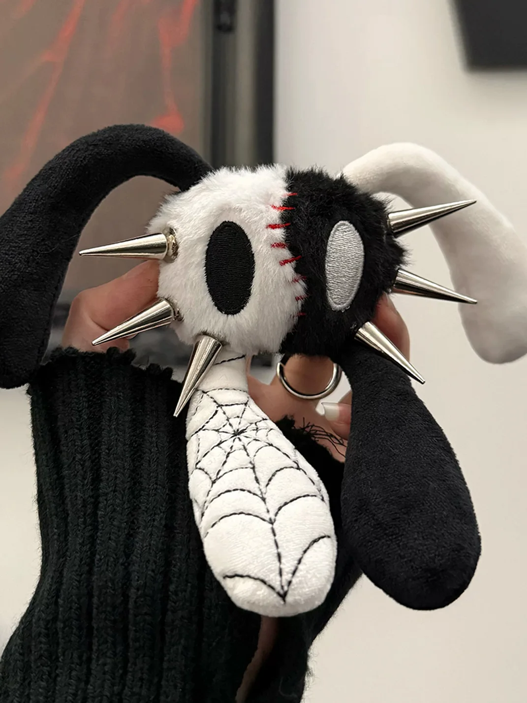 Antiphase | Four-Eared Spiked Rabbit Plush Keychain