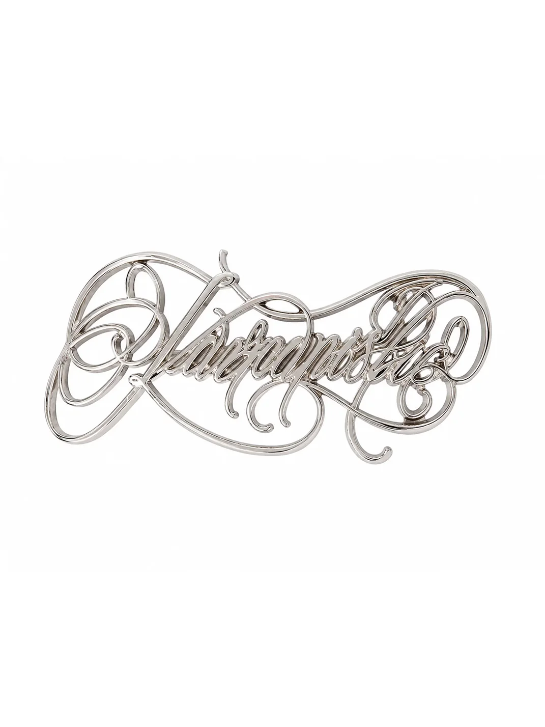 KARMANISTIC | Polka Dot Rhinestone Logo Leather Belt