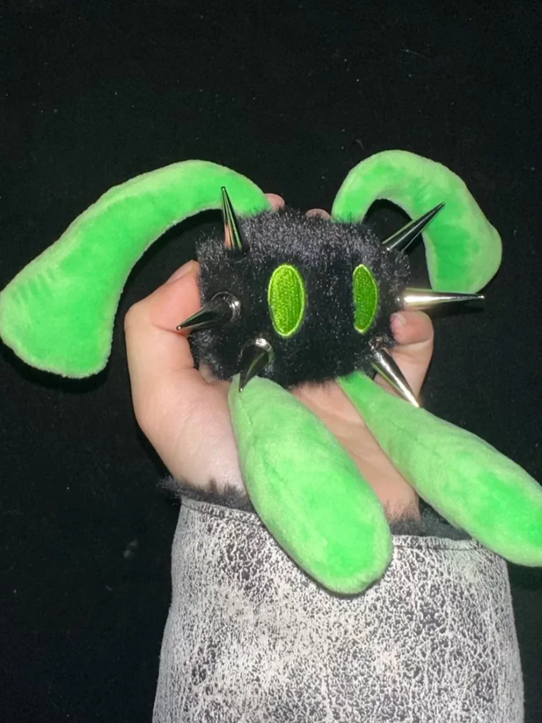 Antiphase | Four-Eared Spiked Rabbit Plush Keychain