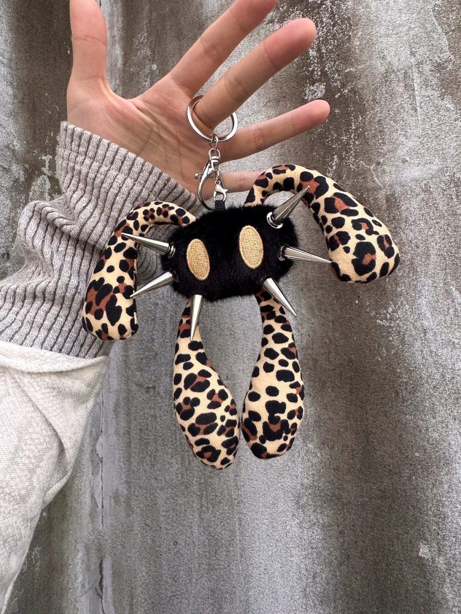 Antiphase | Four-Eared Leopard Print Rabbit Doll Keychain - 2
