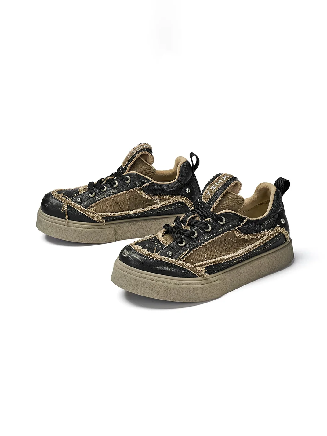 XMZY | Distressed Platform Skate Sneakers