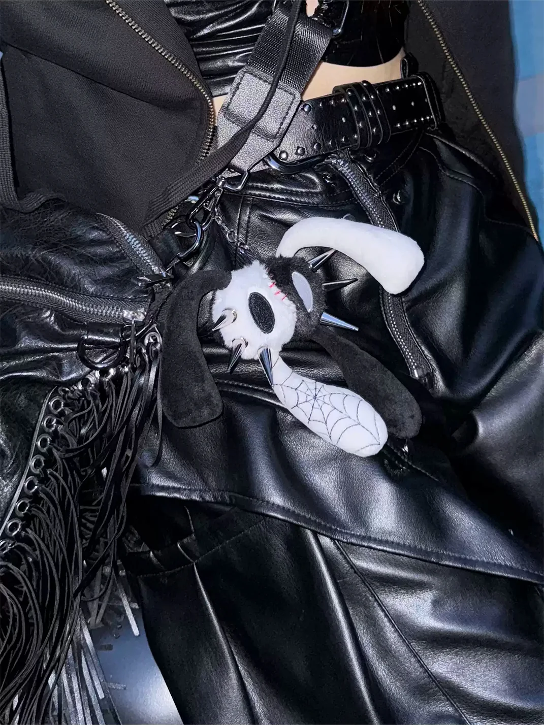 Antiphase | Four-Eared Skull Rabbit Plush Keychain
