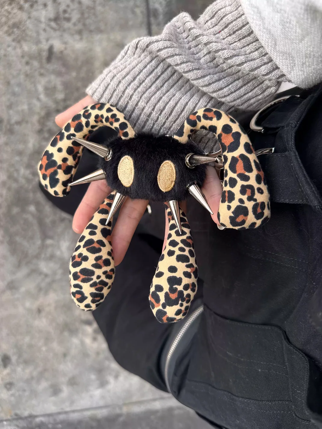 Antiphase | Four-Eared Leopard Print Rabbit Doll Keychain
