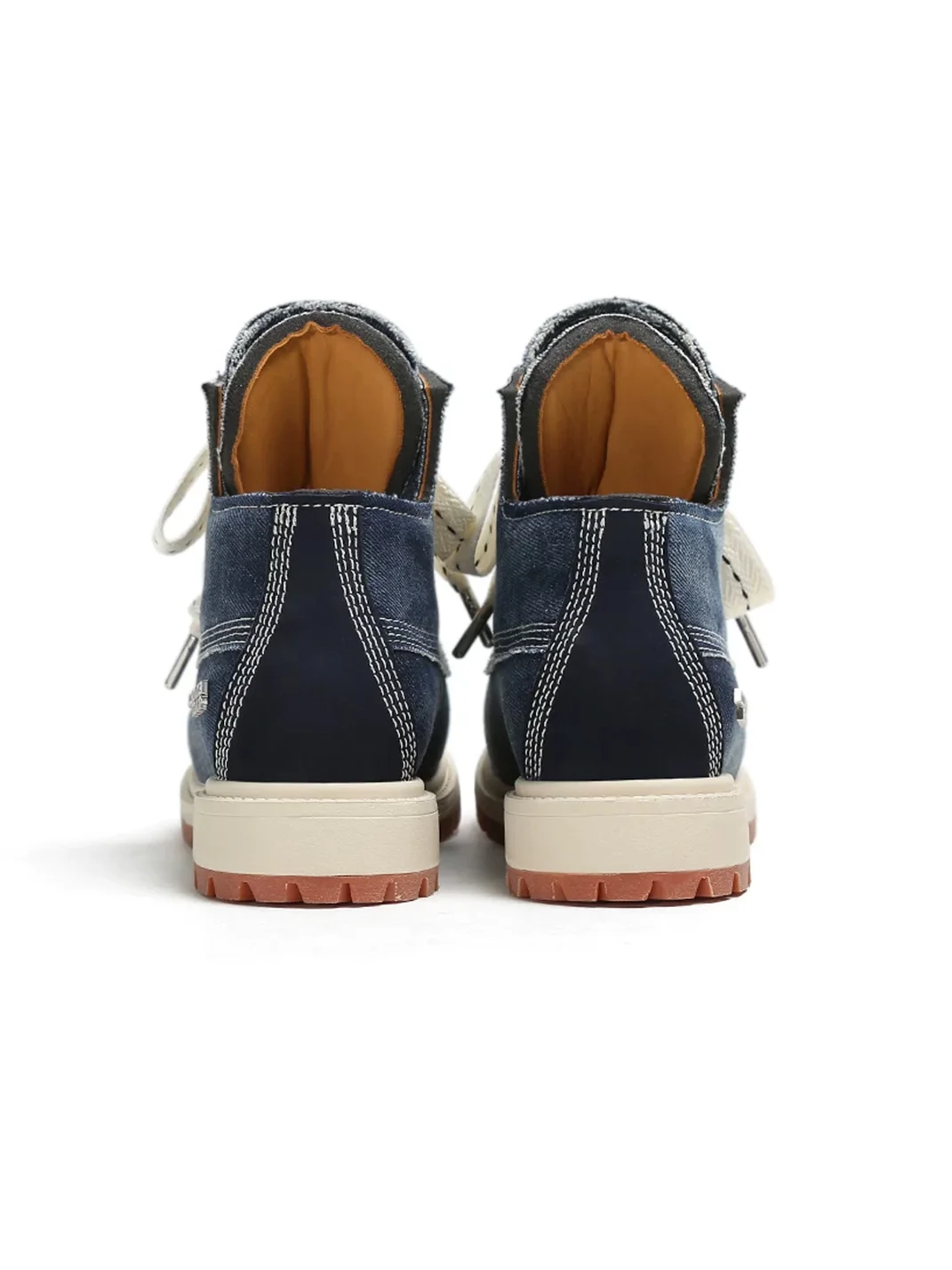 ADC | Washed Denim Platform Ankle Boots