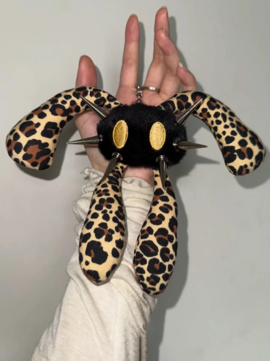 Antiphase | Four-Eared Leopard Print Rabbit Doll Keychain - 3