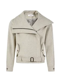 KREATE | Boxy Wool Jacket With Asymmetric Zipper