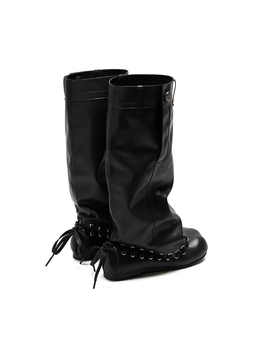 Littlegood | Retro Slouchy Mid-Calf Boots - 3