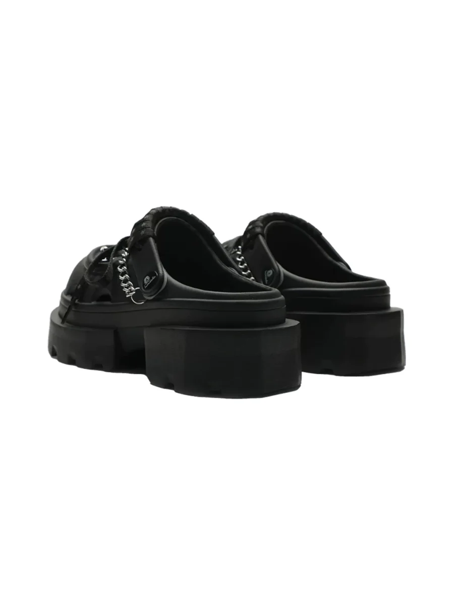 MMLQJD | Closed-Toe Platform Chain Mules - 3