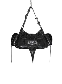 Antiphase | Punk Lace-Up Crossbody Shoulder Bag