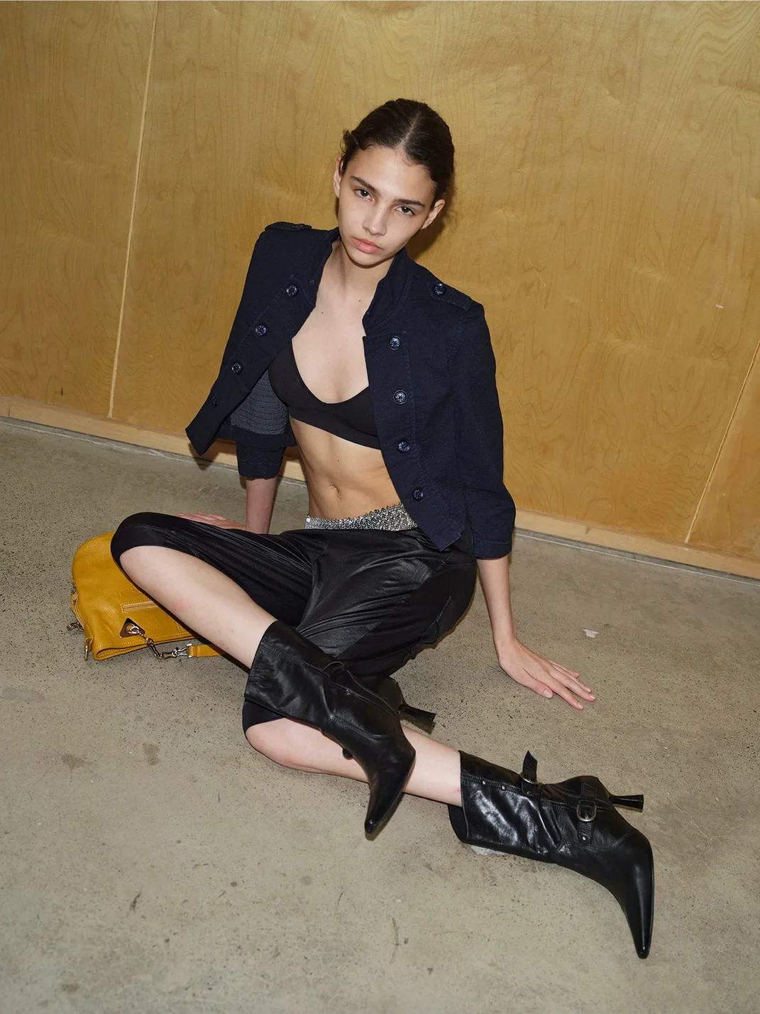 Mooreyu Atelier | Pointed Toe Buckle Stiletto Boots