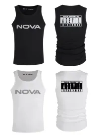 BE A DEVIL | Punk Graphic Ribbed Slim-Fit Tank Top