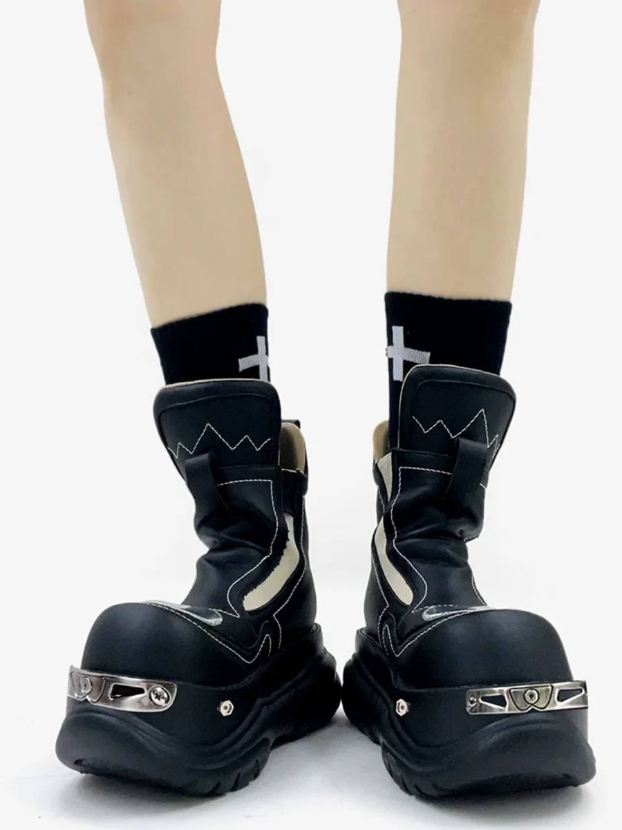 PINJIAHUI | Platform Chelsea Boots - 3