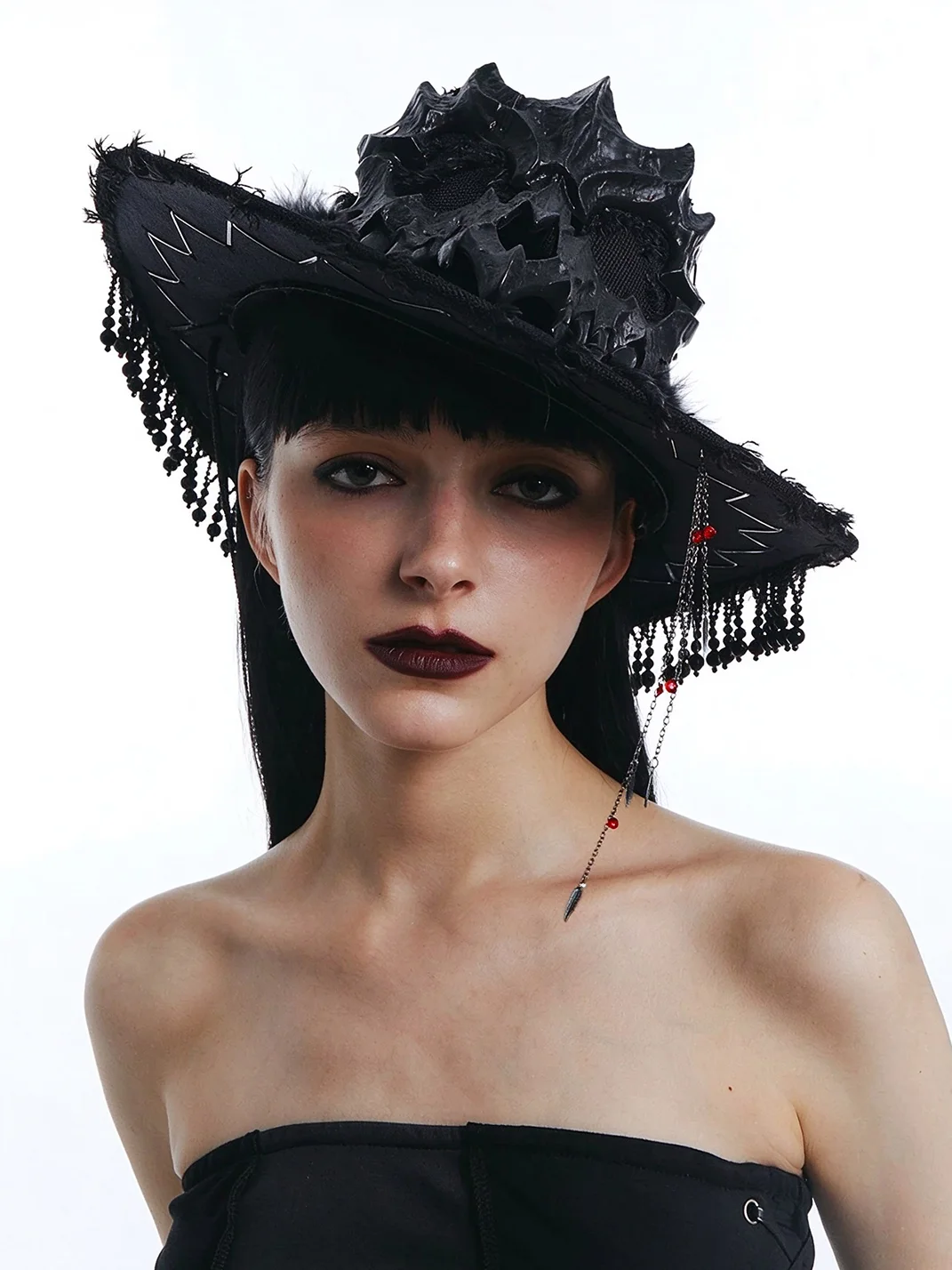 OCTO VITA | Gothic Skull Feather Cowboy Hat