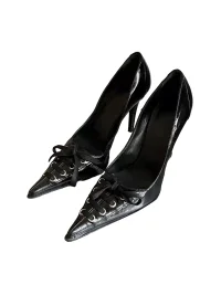 Rockbaby | Pointed-Toe Lace-Up Stiletto Heels