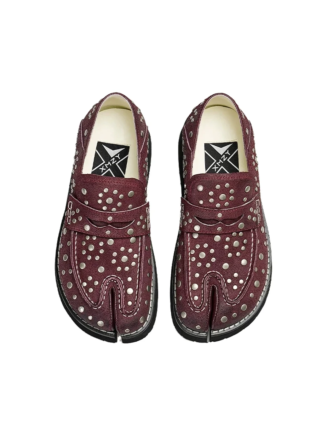 XMZY | Retro Split-Toe Platform Loafers