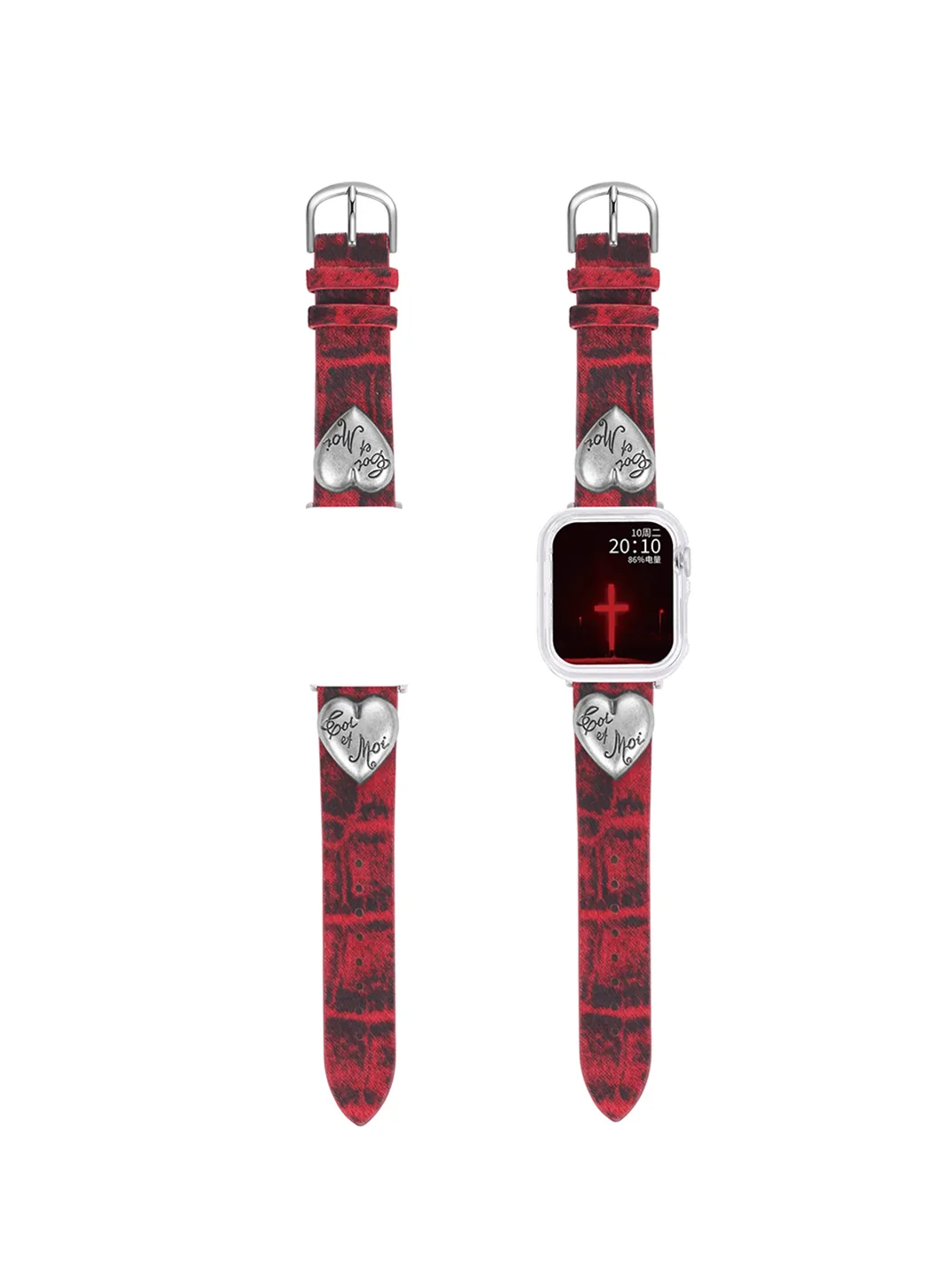 OCTO VITA | Gothic Embossed Heart Smartwatch Band