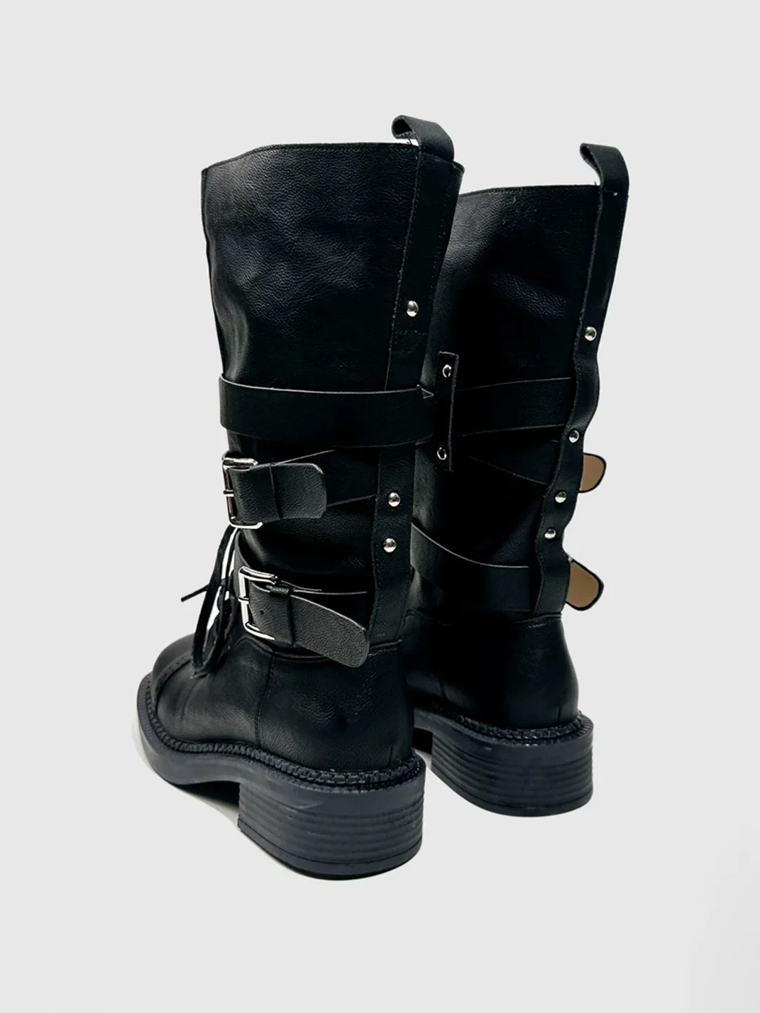 Visual focus | Distressed Caramel Brown Combat Boots