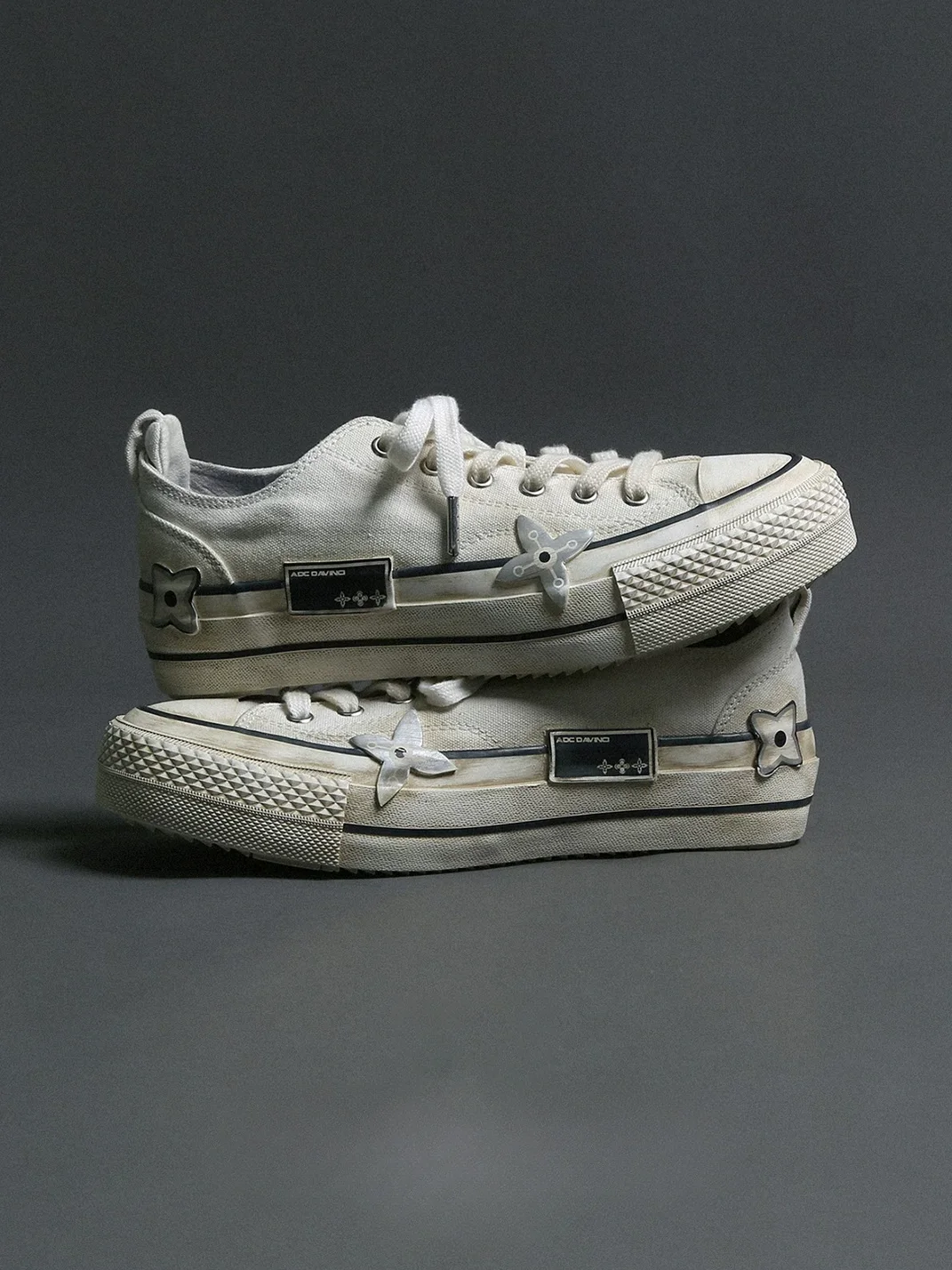 ADC | Distressed Platform Canvas Sneakers