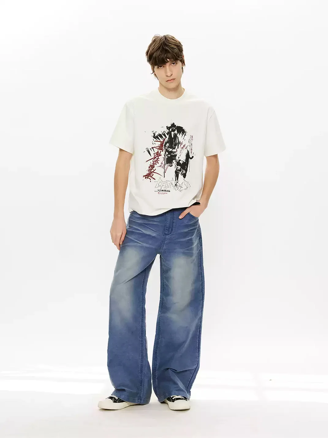 KREATE | Boxy Relaxed Fit Graphic Short Sleeve T-Shirt