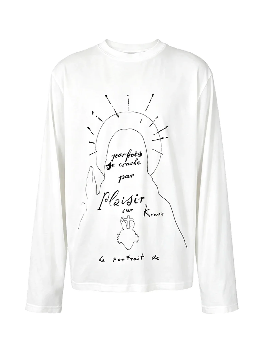KREATE | Statue Line Art Long Sleeve T-Shirt