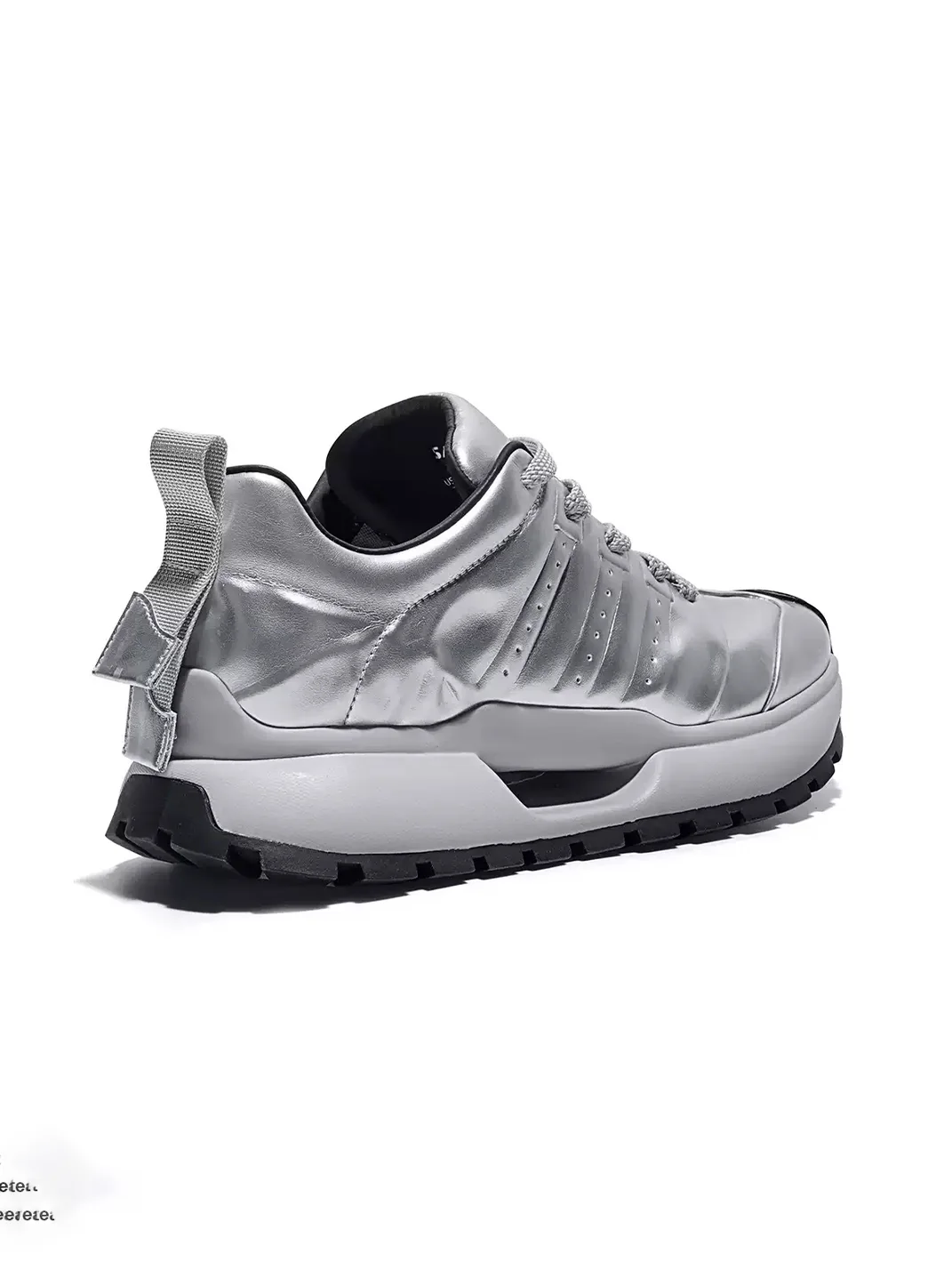 SALAXI | Silver Thick Sole Casual Sneakers
