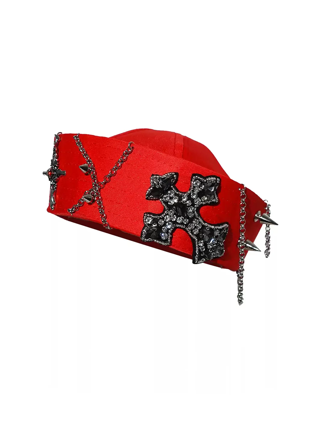 OCTO VITA | Cross Tassel Studded Octagonal Sailor Cap