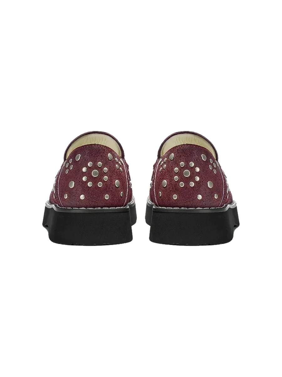XMZY | Retro Split-Toe Platform Loafers - 3