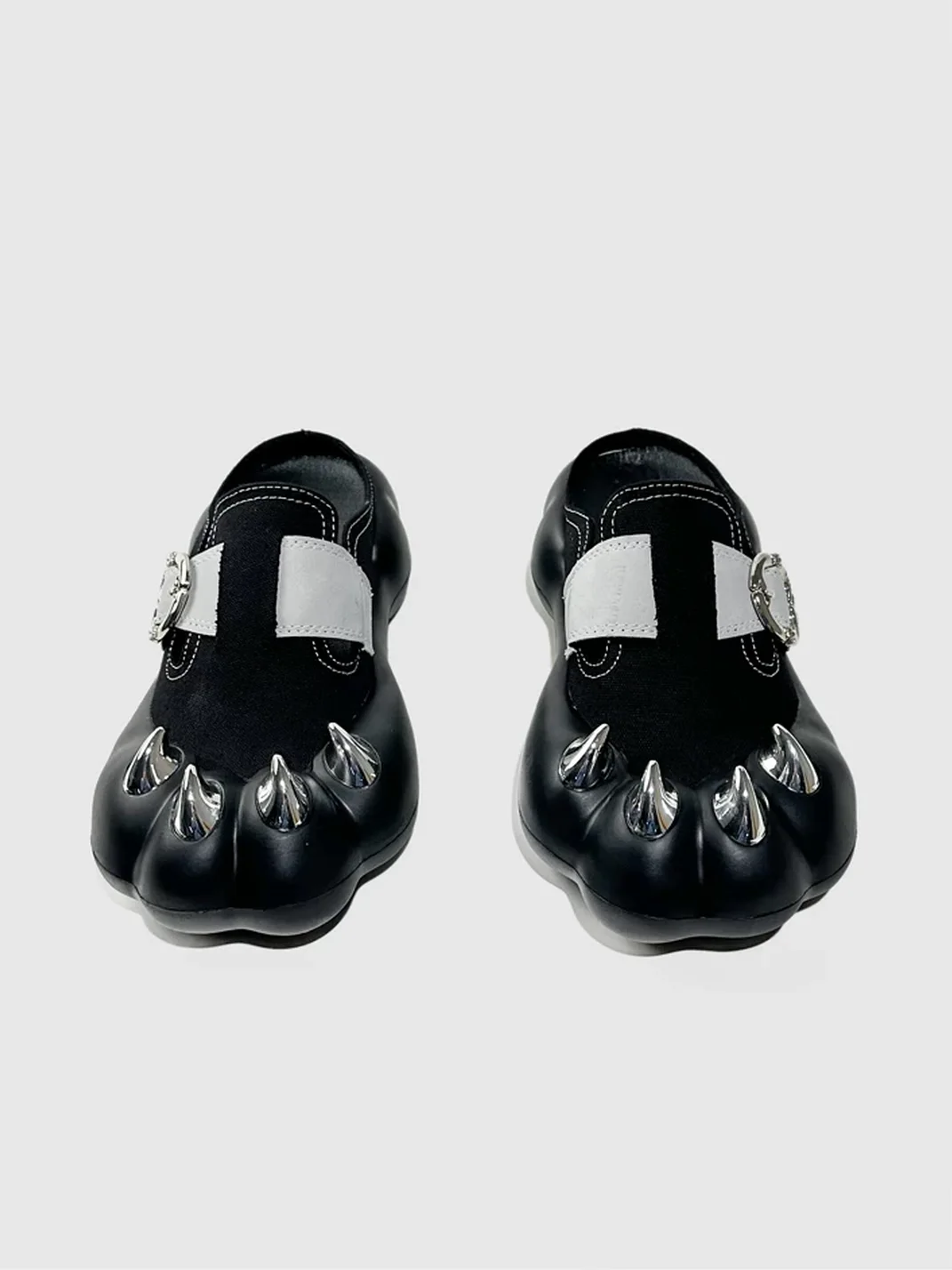 Visual focus | Platform Cat Claw Leather Mules