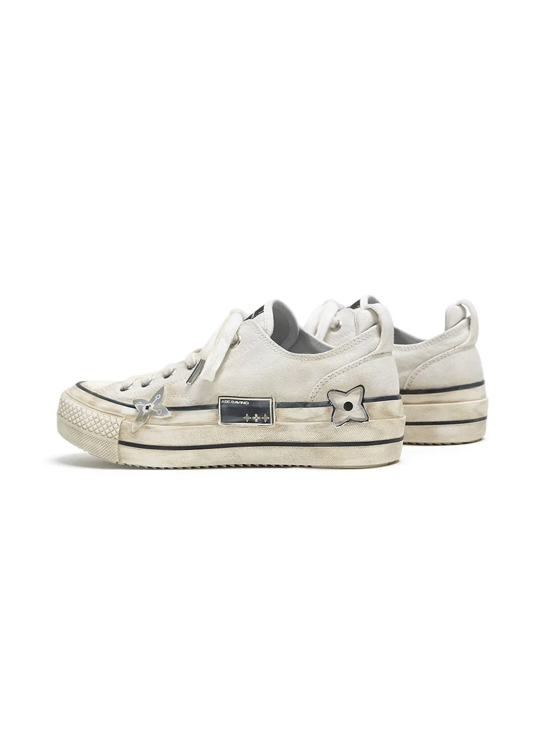 ADC | Distressed Platform Canvas Sneakers