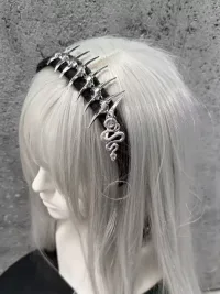 MBJDHZZ | Gothic Spiked Snake Pendant Headband