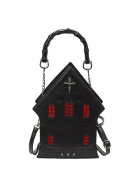 MBJDHZZ | Gothic Castle Cross Studded Crossbody Handbag