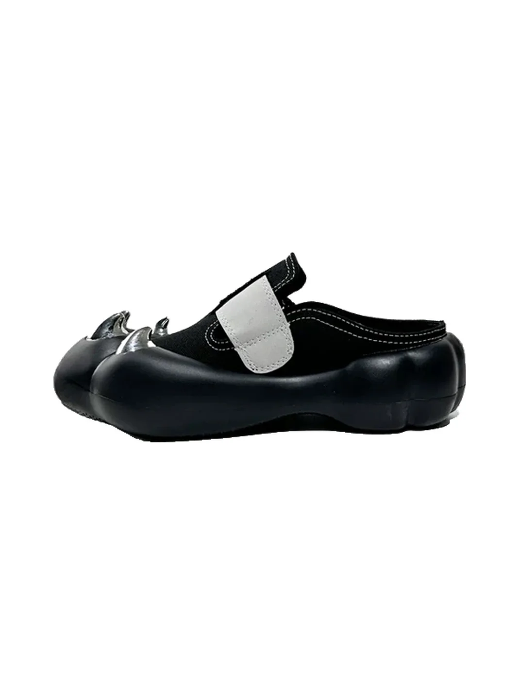 Visual focus | Platform Cat Claw Leather Mules