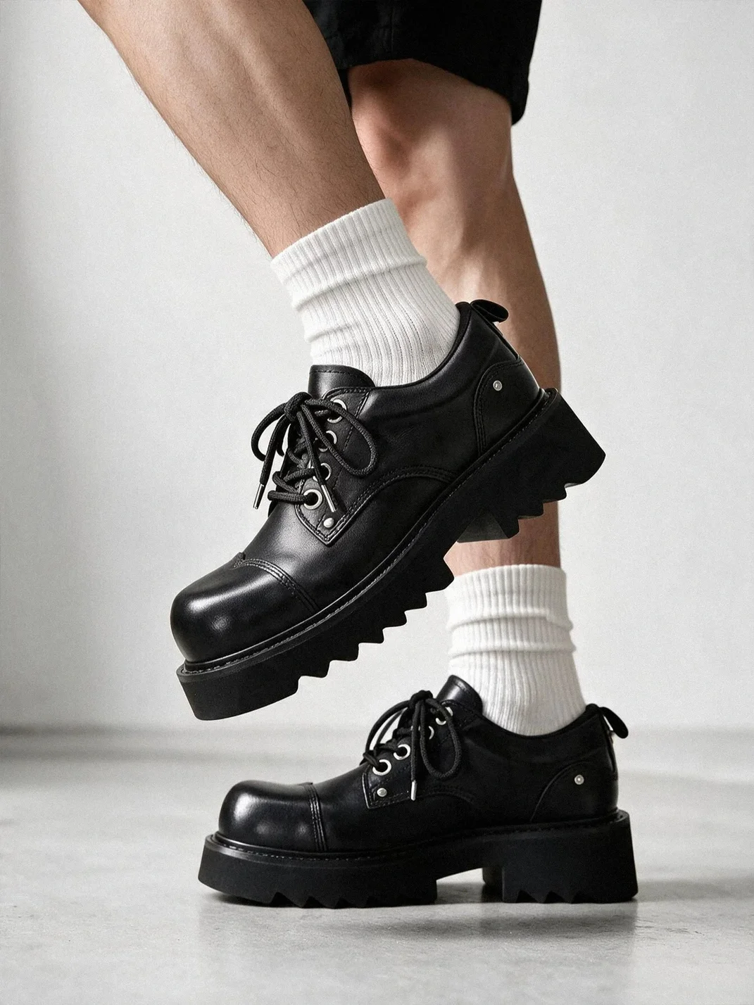 ADC | Chunky Sole Leather Derby Shoes