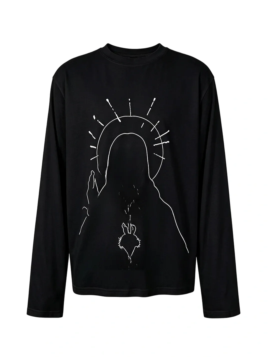 KREATE | Statue Line Art Long Sleeve T-Shirt