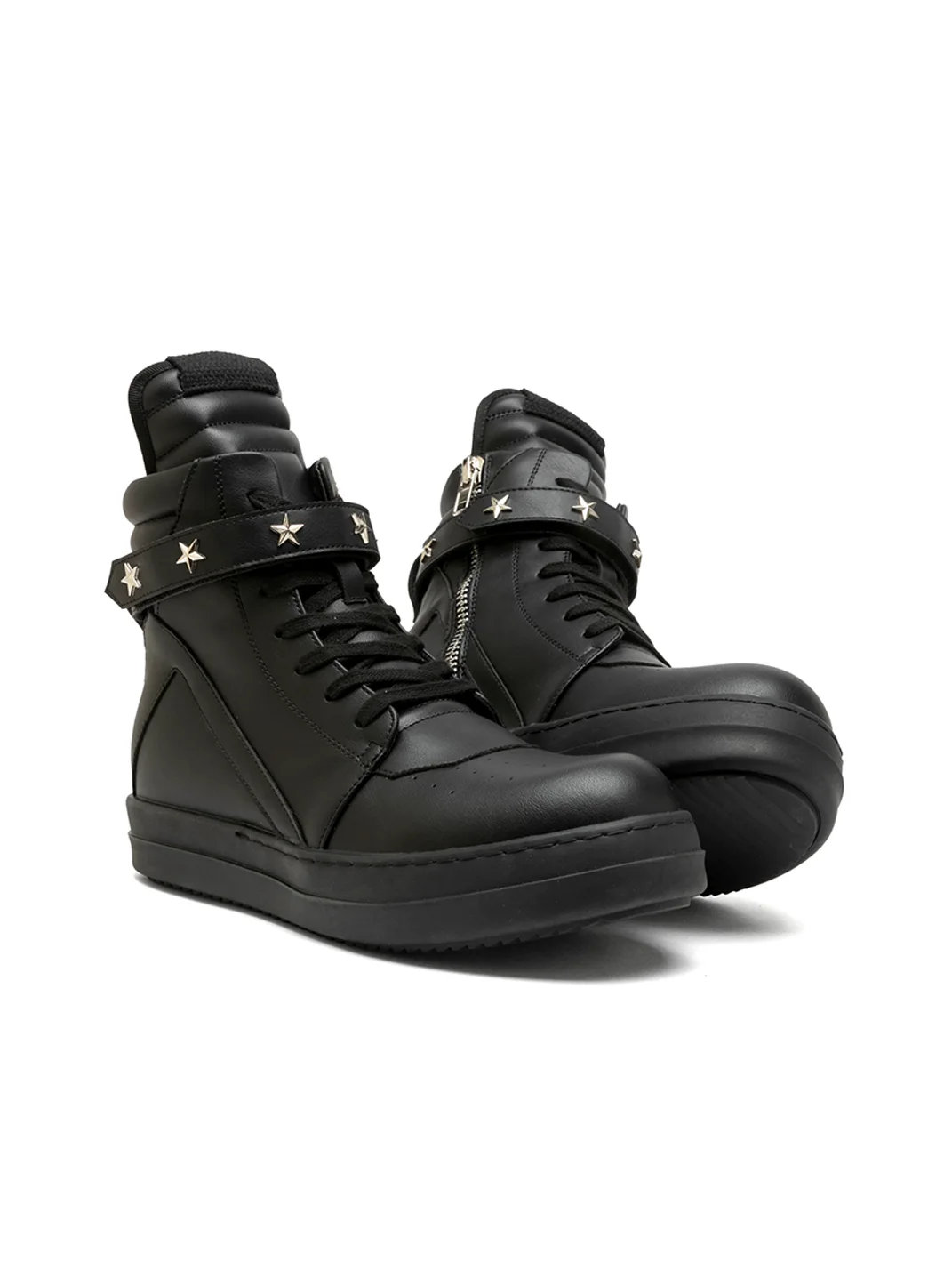 FGMM | Star-Studded Side-Zip High-Top Platform Sneakers