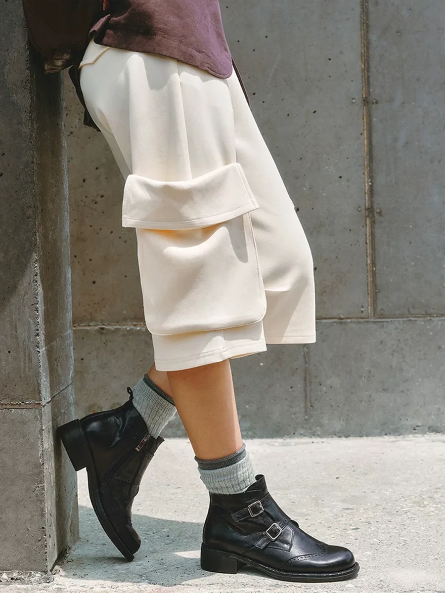 QBDGFQJD | Brogue Thick-Sole Ankle Boots - 3