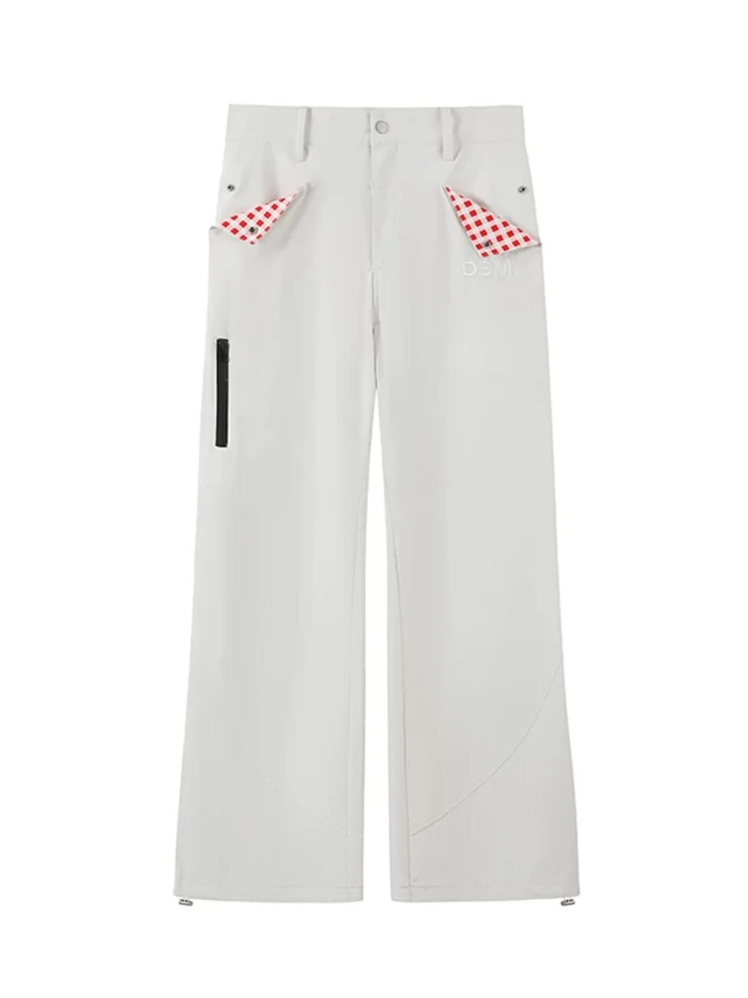DONSMOKE | Checkerboard Asymmetric-Zip Hardshell Jacket And Pants Set