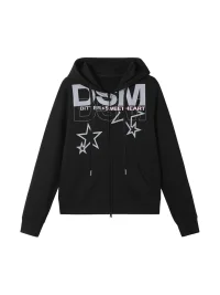DONSMOKE | Set-In Shoulder Hooded Cardigan Sweatshirt